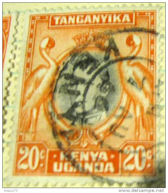 Kenya 1938 Kavirondo Cranes & King George VI 20c - Used - Kenya, Ouganda & Tanganyika