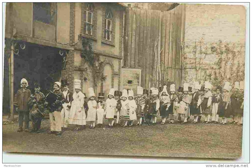 CARTE PHOTO ENFANTS DEGUISES - Carnaval