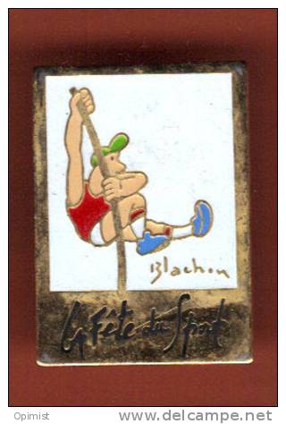 17836-la Fete Du Sport.BD.signé Blachin.saut A La Perche.signé Fraisse - Athlétisme