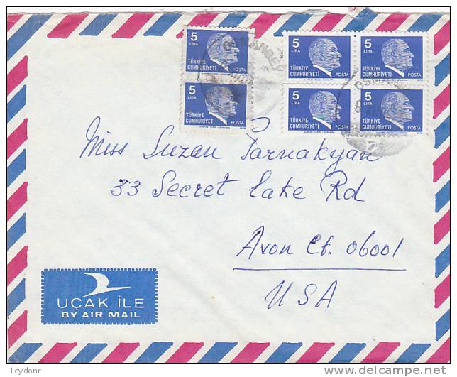 Turkey - AirMail - 5 Lira - Scott # 2132 - Brieven En Documenten