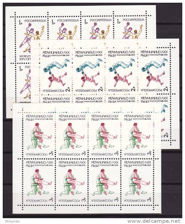 Russie - Y Et T. N° 5952/53/54 X 8 - Feuillets  Neufs  ** - J.O. De Barcelone - - Blocks & Sheetlets & Panes