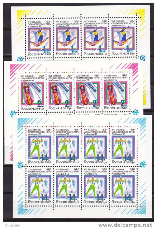 Russie - Y Et T. N° 5915/16/17 X 8 - Feuillets  Neufs  ** - 1 Ers De " Russie" - - Blocks & Sheetlets & Panes