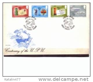 Jersey, 1974. Centenary Of The UPU, Uncirculated FDC - Jersey