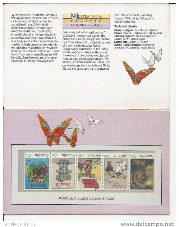 Australia Illustrations From Classic Children’s Books, 17 July 1985, - Cuentos, Fabulas Y Leyendas