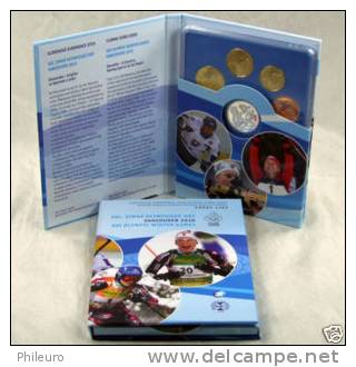 Slovaquie 2010: Coffret BE Des 8 Pièces + Médaille "spécial J.O. De Vancouver" - Slowakei