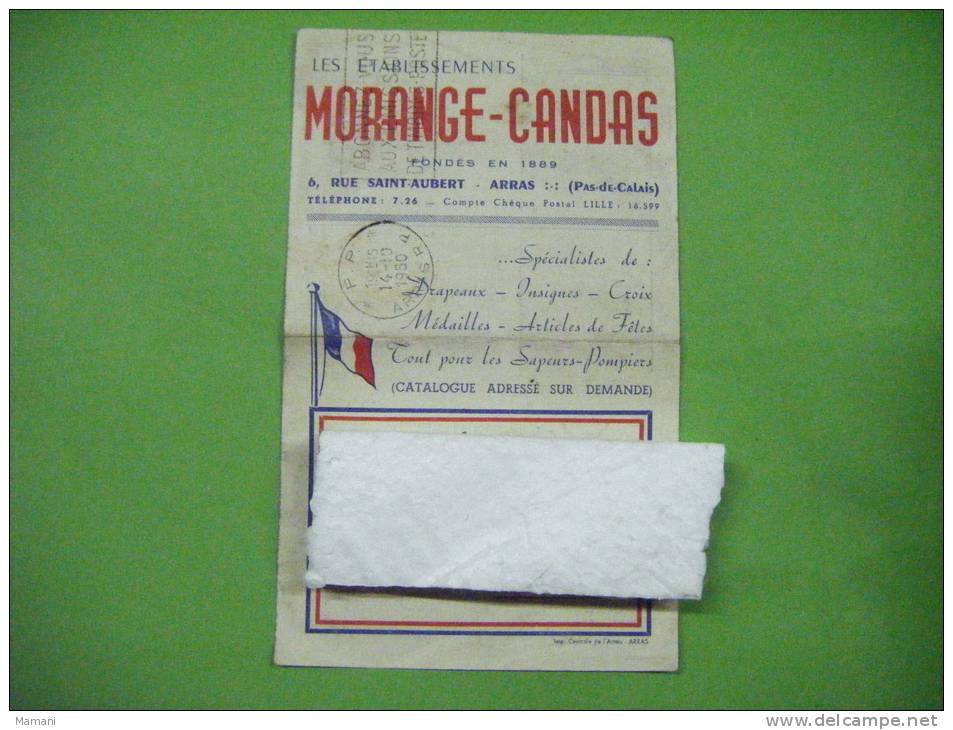 Tarif -morange-candas-specialites Drapeaux Insignes Croix Medailles Tout Sur Les Sapeurs Pompiers - Advertising