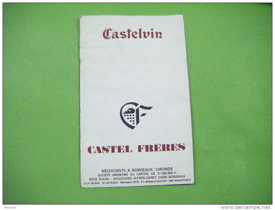 Points Cadeaux Castelvin Sur Carte -gallon-castel Royal-roseou - Advertising