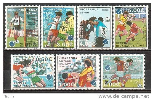 NICARAGUA  \ 1988 - Eurofoutbol Germanie´88 - 7v Obl. - Eurocopa (UEFA)