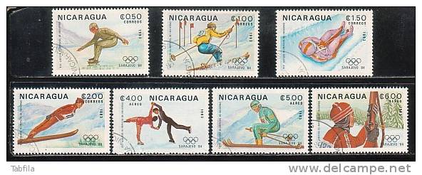NICARAGUA \ 1983 - Jeux Olimpiques D´Hiver - Saraevo´84 - 7v Obl. - Hiver 1984: Sarajevo