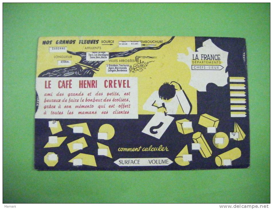 Memo De L'ecolier-pub Cafe Henri Crevel - Advertising