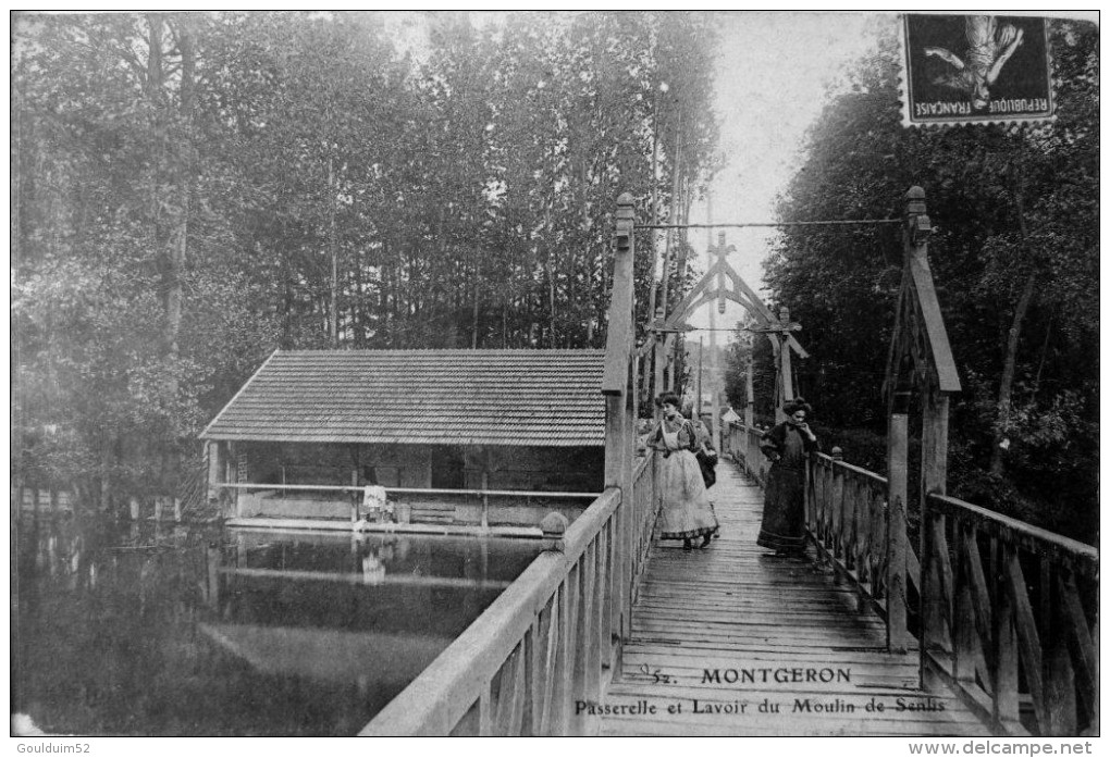 Passerelle Et Lavoir Du Moulin De Senlis - Montgeron