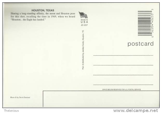 * Cartolina - Stati Uniti - Texas - Huoston - Post Card Nuova - Houston