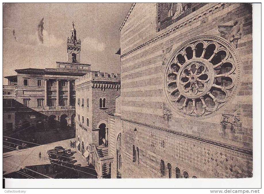 Foligno - Scorcio Del Duomo - Formato Grande -  Viaggiata 1956 - Foligno