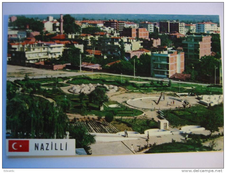 Aerial View 1970s Nazilli Turkey Postcard - Turkey