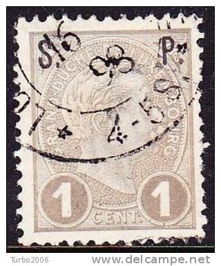 Luxembourg 1895 Dienstmarken Freimarken 67 Mit Aufdruck Officiel 1 C Graulila Michel D 57 - Dienst