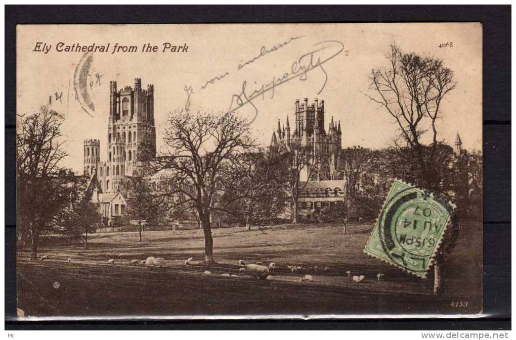 Angleterre - Cambridgeshire X 4 Cartes - Choir E., Ely Cathedral - Bishop Alcock's Chapel - View Front - From The Park - Ely