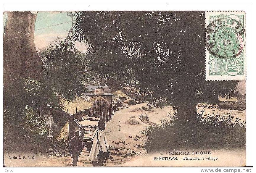 SIERRA LEONE. - Freetown - Fishermen's Village. - Sierra Leona