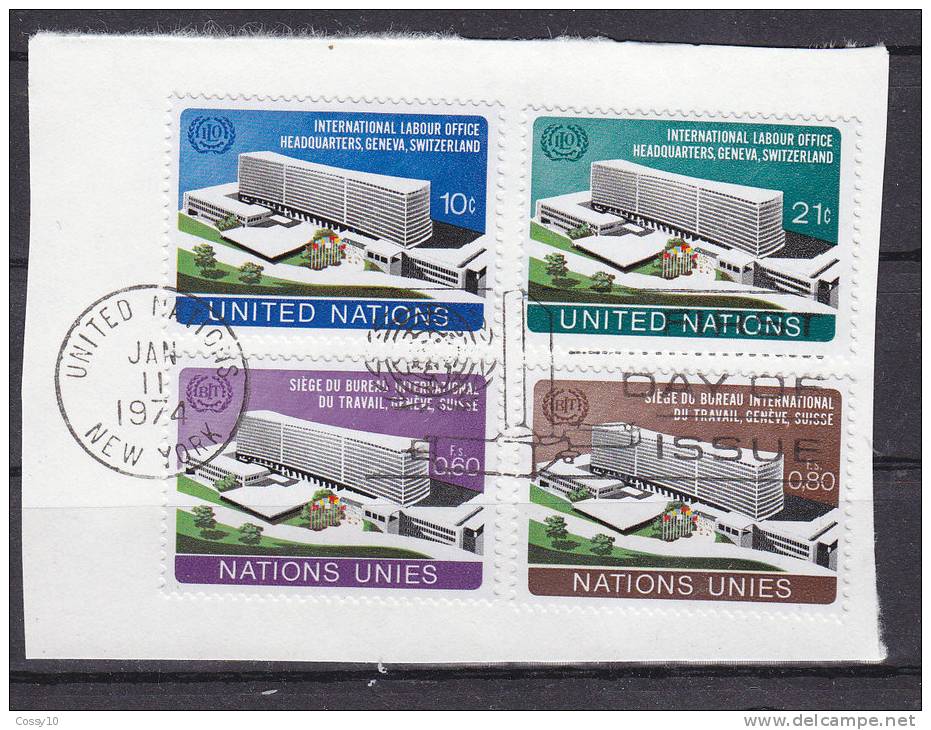 NATIONS  UNIES  NY - GE 1974   N° 237 - 238   37-38     CATALOGUE  YVERT&TELLIER - Oblitérés
