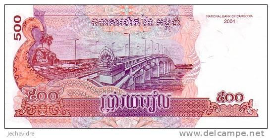 CAMBODGE  500 Riels  Emission De 2004   Pick 54b    ***** BILLET  NEUF ***** - Cambodia