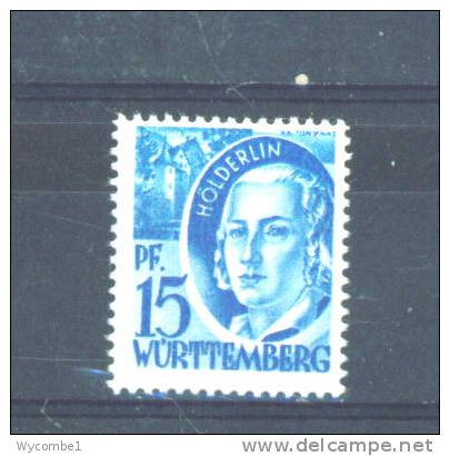 GERMANY (ALLIED OCCUPATION - FRENCH ZONE) - WURTTEMBURG  -  1948  Currency Reform  15pf  MM - Sonstige & Ohne Zuordnung