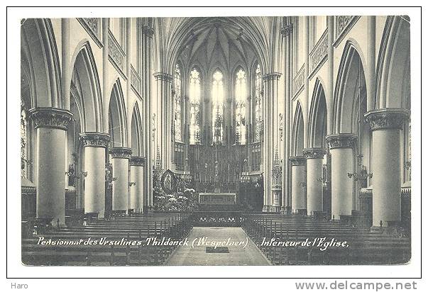 THILDONCK - Pensionnat Des Ursulines - Intérieur De L'Eglise   (y160)sf50 - Haacht