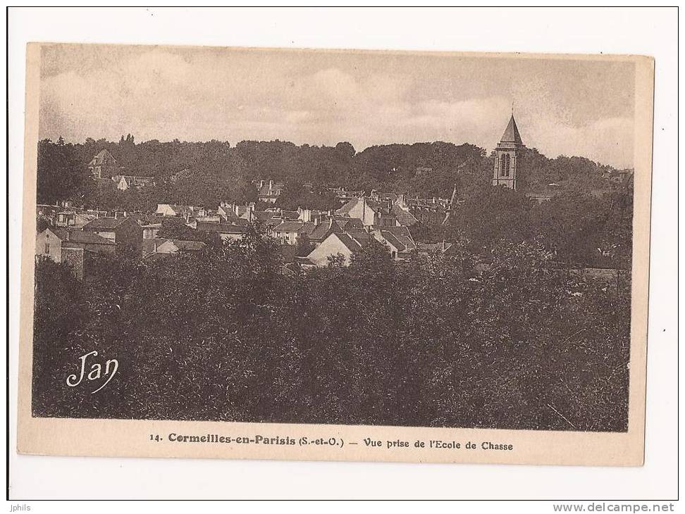 (95) CORMEILLES EN PARISIS  Vue Prise De L'Ecole De Chasse - Cormeilles En Parisis