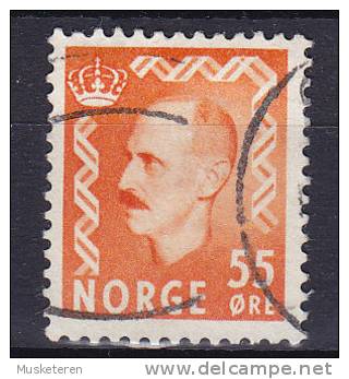 Norway 1951 Mi. 365   55 Ø King König Haakon VII. - Used Stamps