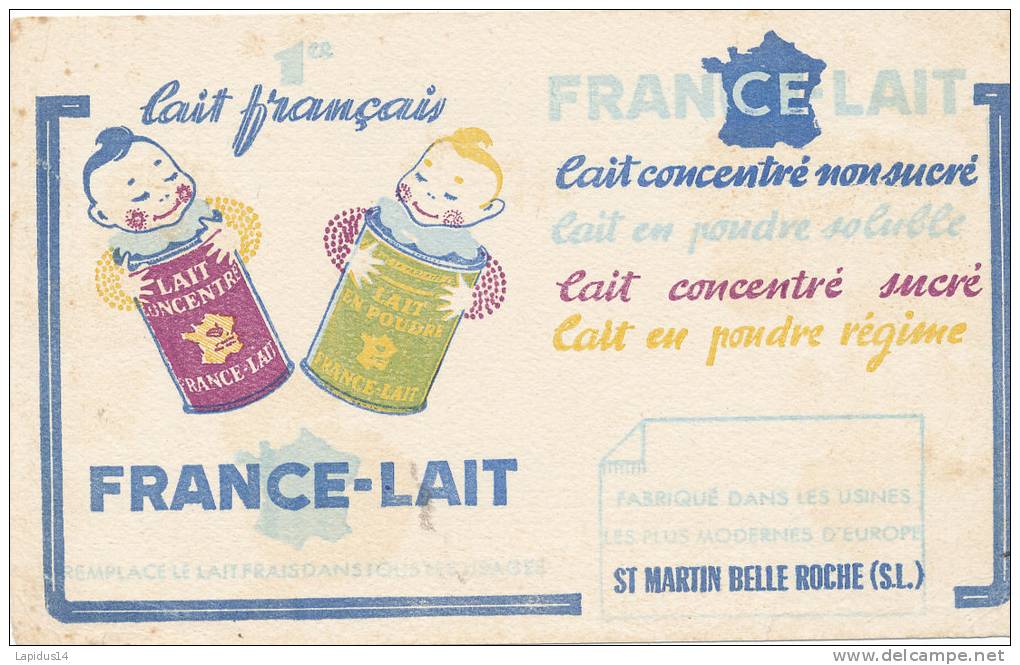 BU 890/  BUVARD     FRANCE LAIT - Milchprodukte