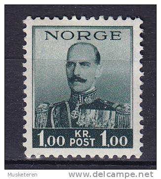 Norway 1937 Mi. 191     1.00 Kr King König Haakon VII., MH* - Ungebraucht