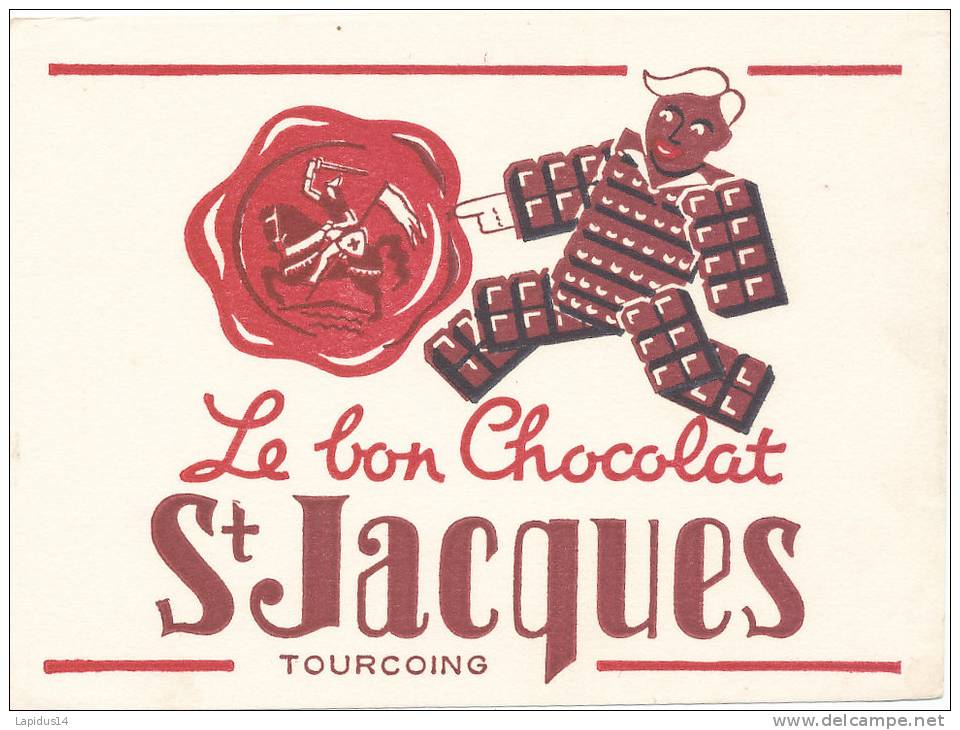 BU 914 /  BUVARD    CHOCOLAT St JACQUES - Cacao