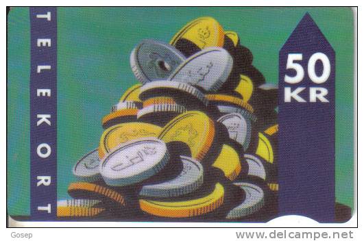 Danmark-dk-fd-04b-coins(1 /1993----12/94)-tirage-40.000-used  Card+1 Card Prepiad Free - Francobolli & Monete