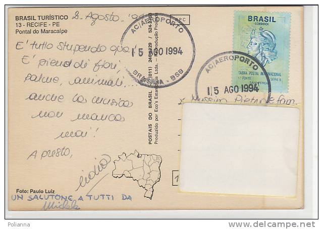 PO9725A# BRASILE - RECIFE - PERNAMBUCO - PONTAL DO MARACAIPE  VG 1994 - Recife