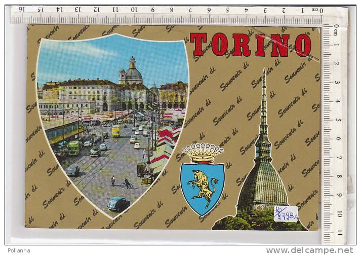 PO9798A# TORINO - STEMMA CITTA' - MERCATO DI PORTA PALAZZO - MOLE ANTONELLIANA  VG 1975 - Mole Antonelliana