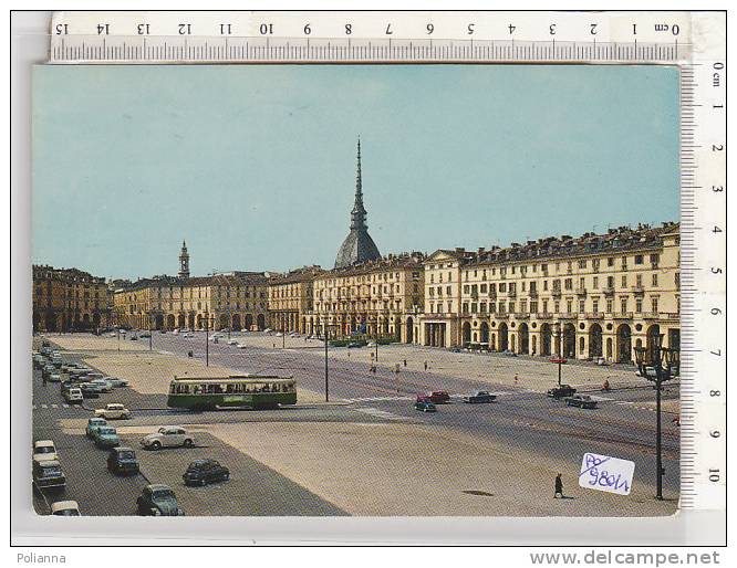 PO9801A# TORINO - PIAZZA VITTORIO VENETO E MOLE ANTONELLIANA - TRAM - TRAMWAY  VG 1974 - Mole Antonelliana