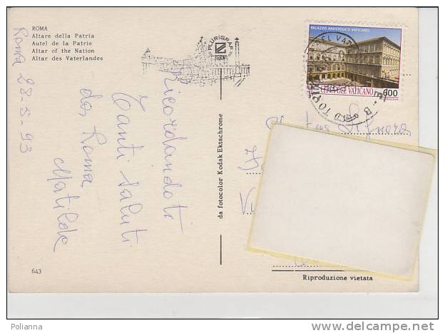 PO9985A# ROMA  VG Poste Vaticane 1993 - Brieven En Documenten