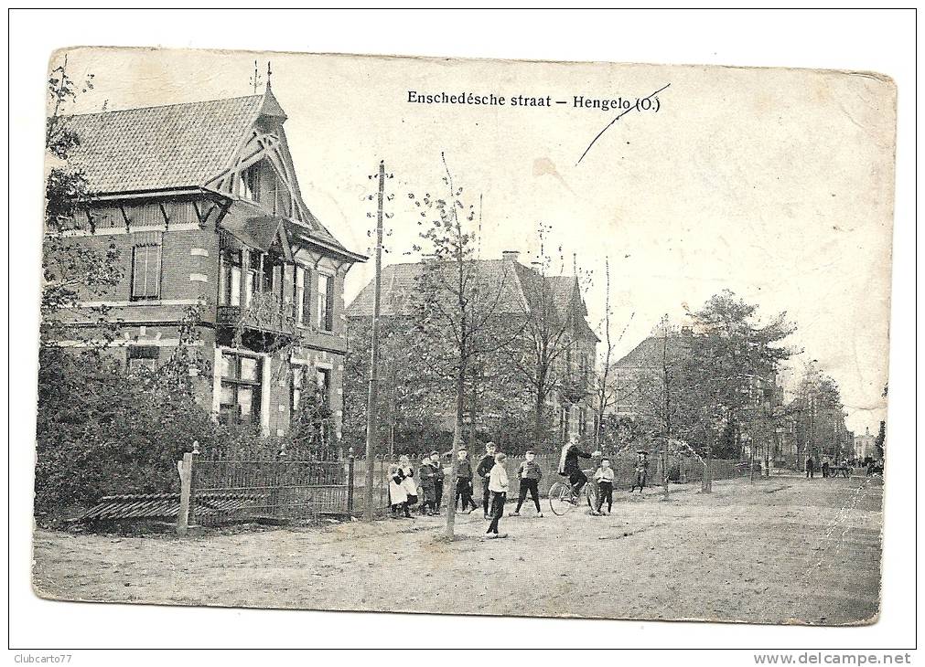 Hengelo (Pays-Bas) : Enschedesche Straat 1910 (lively). - Hengelo (Ov)