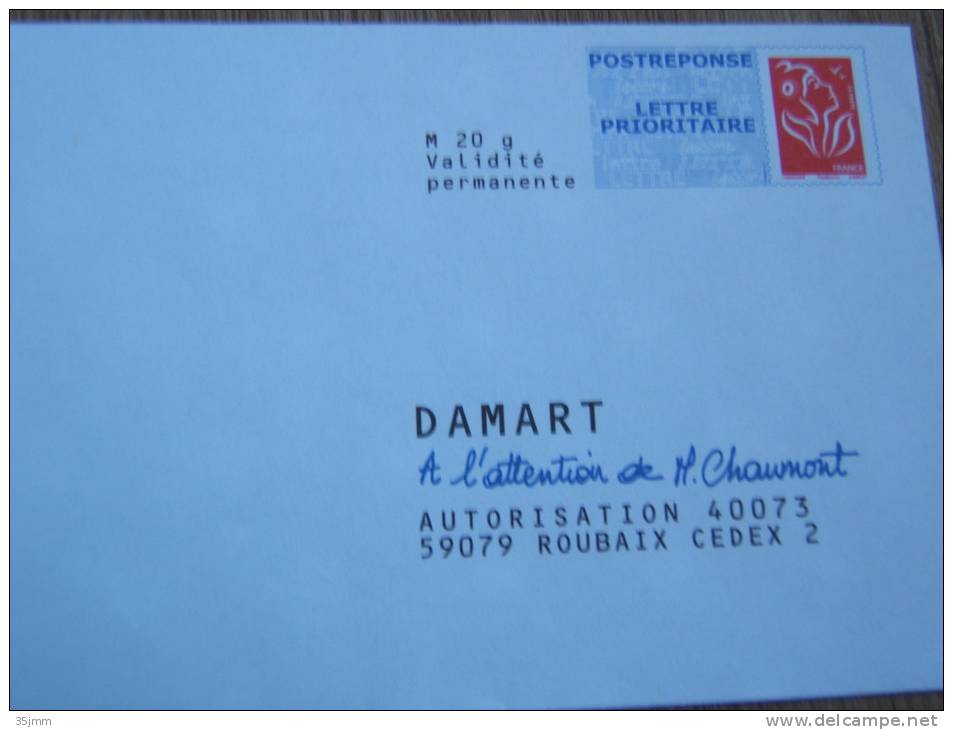PAP Reponse Lamouche DAMART  07P311 - Prêts-à-poster:Answer/Lamouche