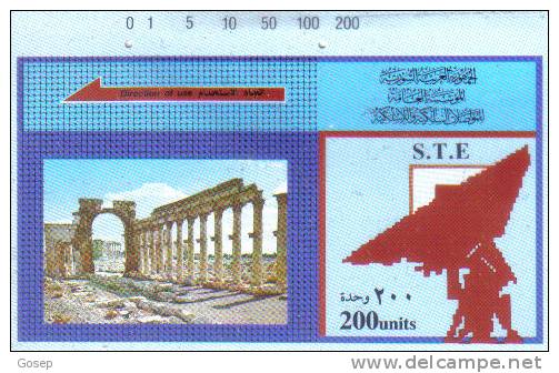 Syria-S.T.E-magnatic-200units-used Card+1 Card Prepiad Free - Syria