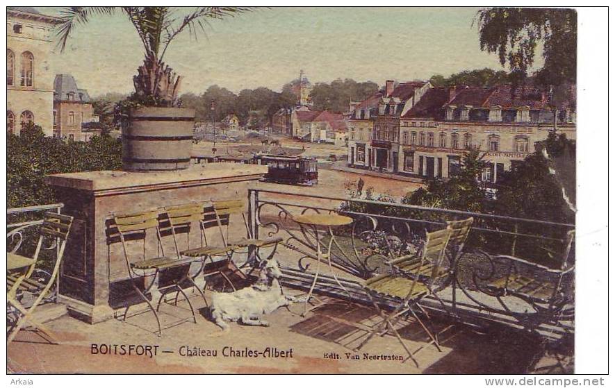 BOITSFORT = Château Charles-Albert - Carte Couleur  (écrite) 1920 - Brussel Bij Nacht