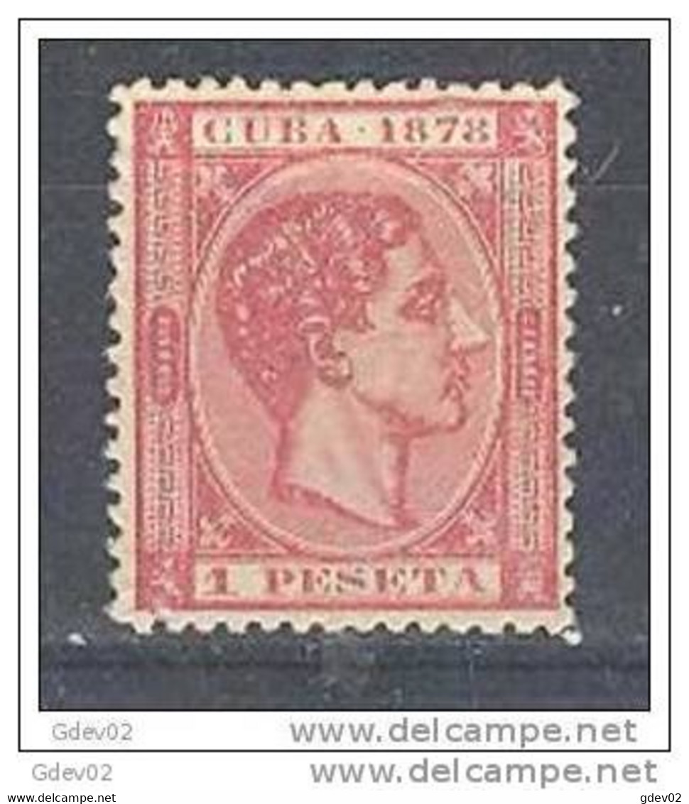 CU49-L3530.CUBA ESPAÑOL .Alfonso Xll.1878.(Ed 49*) Con Charnela.MUY BONITO - Cuba (1874-1898)