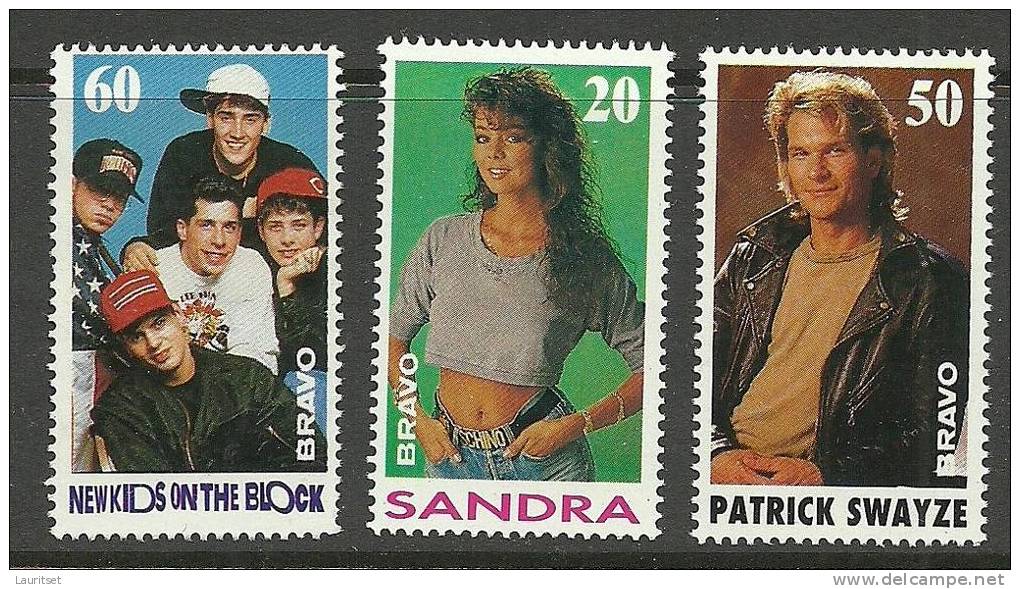 Poster Stamps Von Zeitschrift BRAVO Magazin Germany Sandra Etc - Fantasie Vignetten