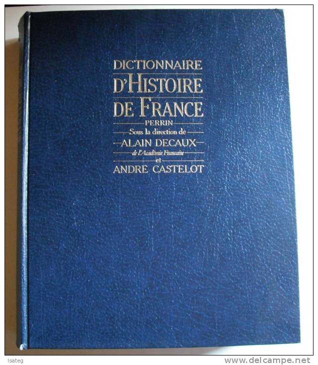 Dictionnaire D'histoire De France - Diccionarios