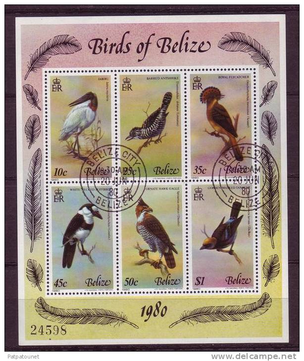 Bélize YV BF 15 O 1980 Oiseaux Du Bélize - Konvolute & Serien