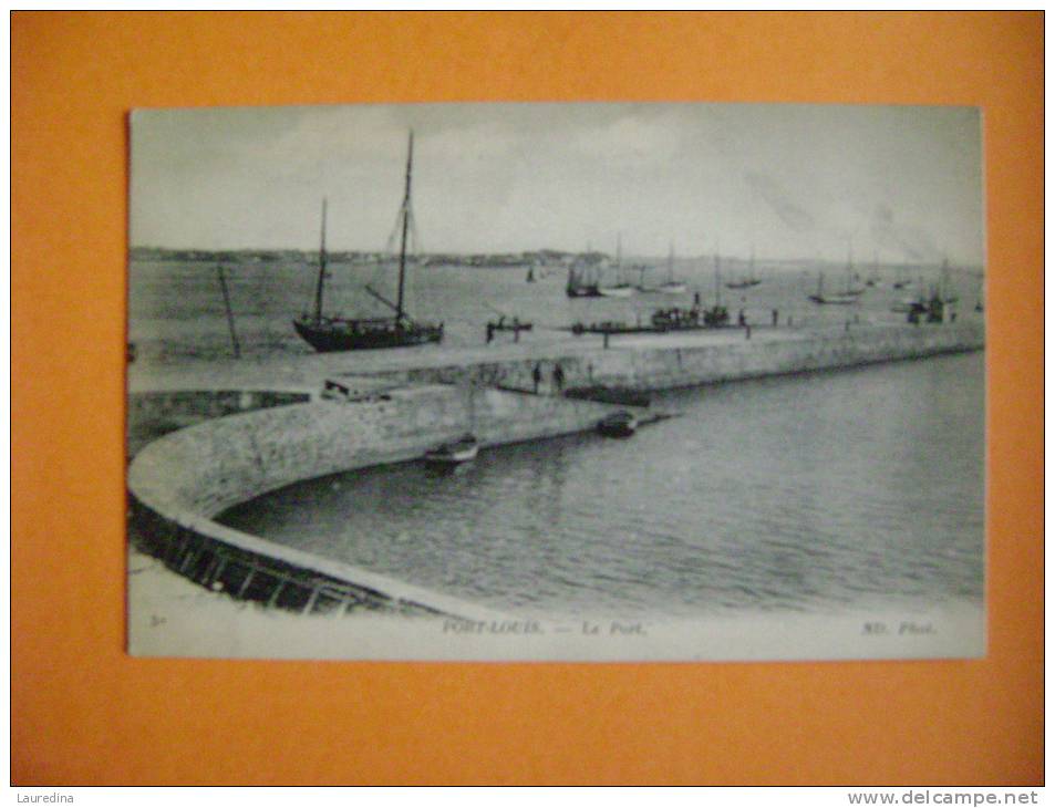 CP PORT LOUIS N°37 LE PORT - ECRITE EN 1917 - Port Louis