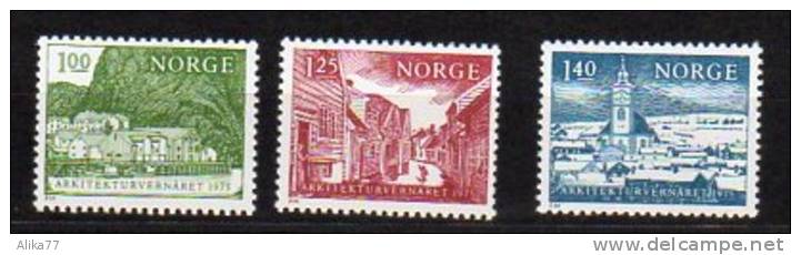 NORVEGE      Neuf **     Y. Et T.  N°  656 / 658       Cote:  3,50 Euros - Neufs