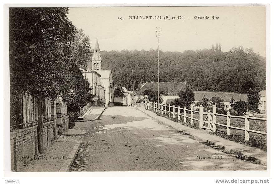 95-BRAY-ET-LU- GRANDE  RUE  N633 - Bray-et-Lû