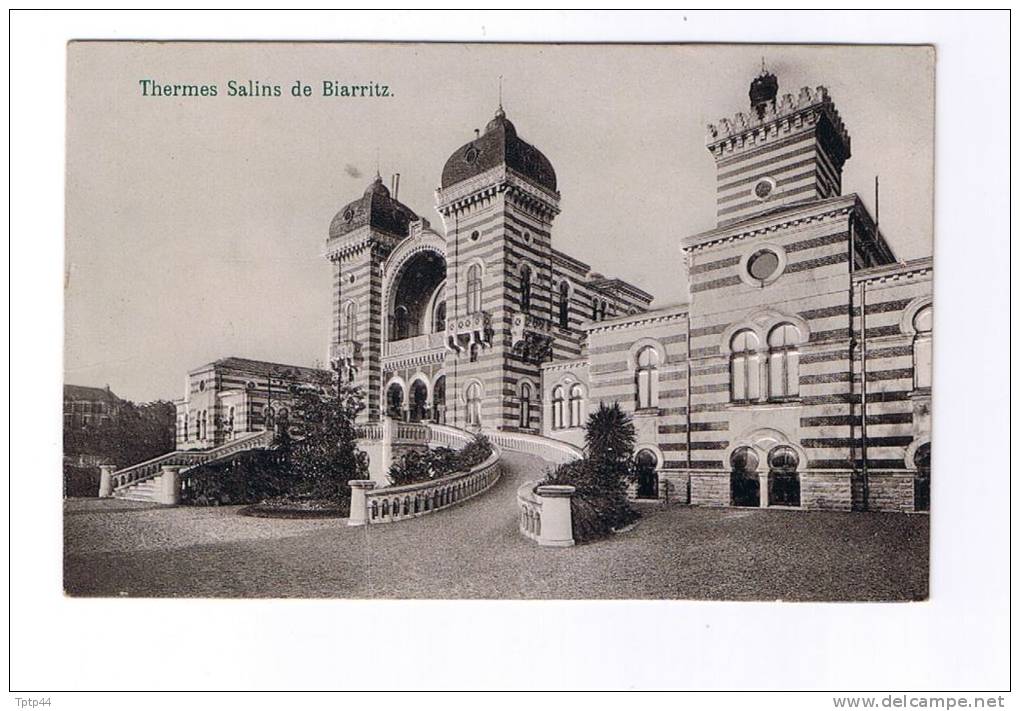 Les Thermes Salins De BIARRITZ   -  Carte De Visite En Relief     -   Bon état - Cartes De Visite