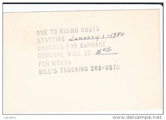 Postal Card - John Hancock  - Bill's Trucking - 1961-80