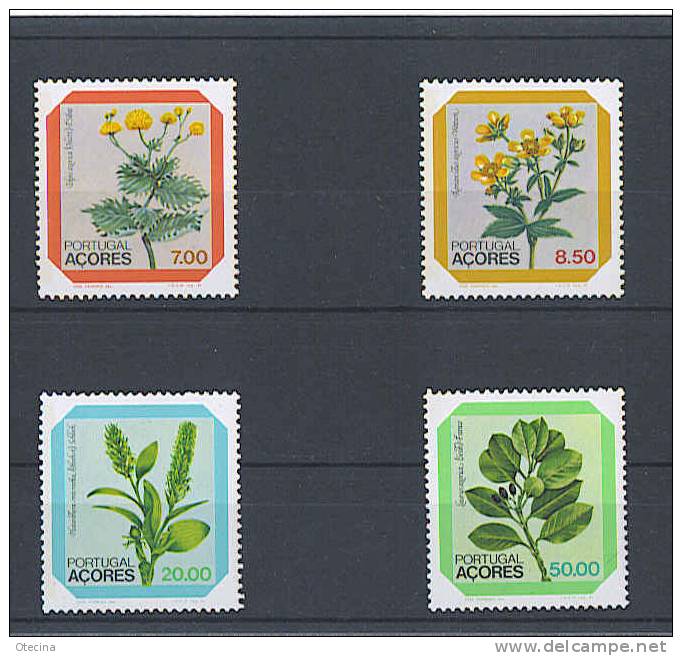 PORTUGAL 1981 Timbres Fleures Des Açores Serie Complete NEUF 4 Valeurs - Neufs