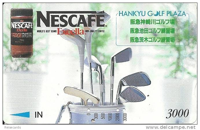 Japan: Prepaid. Nestlé, Nescafé Excella, Hankyu Golf Plaza - Sonstige & Ohne Zuordnung